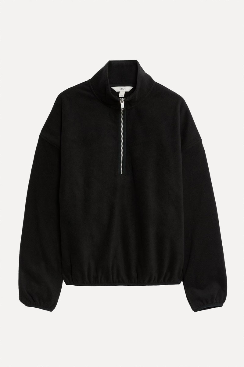 Fleece Half Zip Sweatshirt from Marks & Spencer