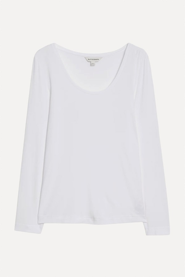 Jersey Scoop Neck Top from Autograph