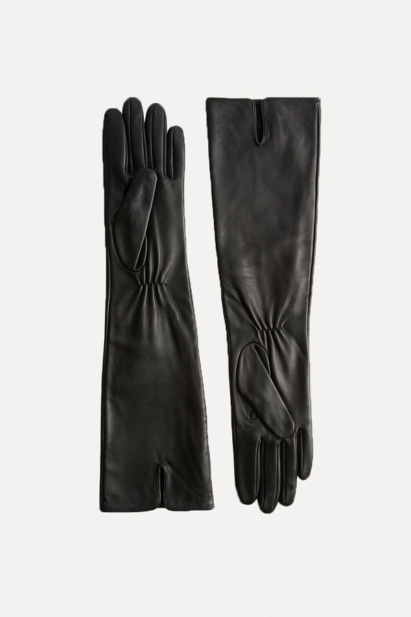 Leather Mid Length Gloves from Marks & Spencer