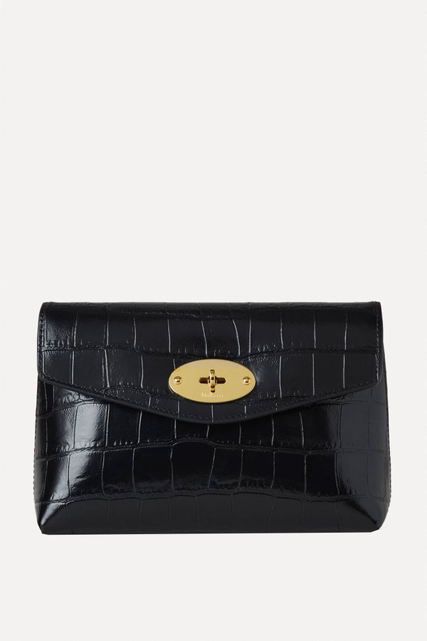 Darley Croc Leather Cosmetic Pouch from Mulberry 