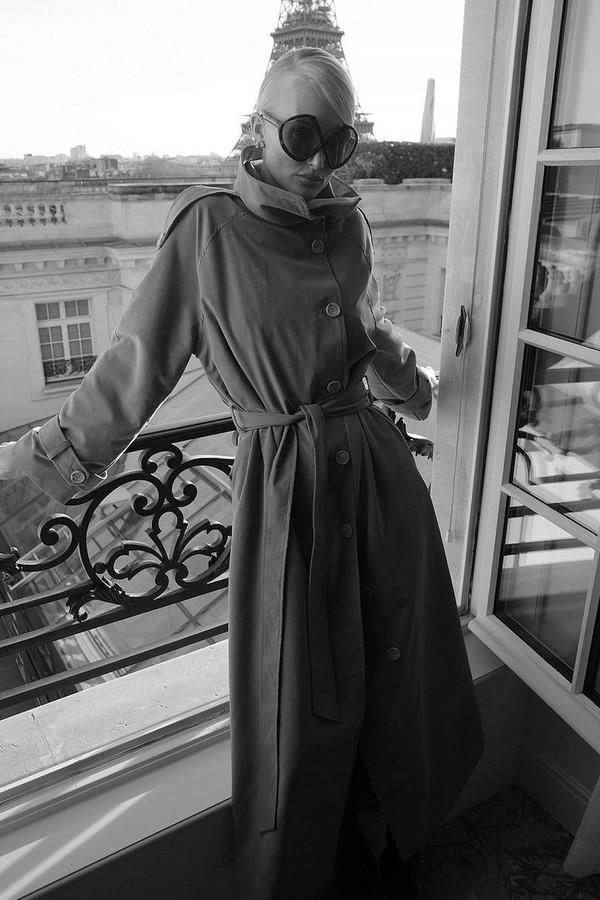 High Neck Belted Trenchcoat from NA-KD