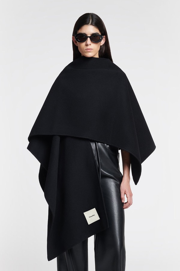 Kamin Wool & Silk-Blend Shawl from Nanushka