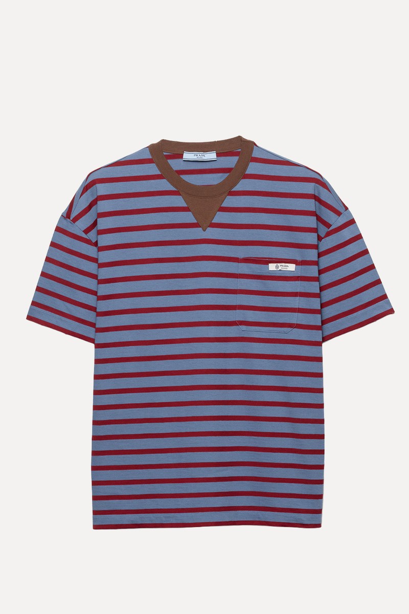 Oversized Striped Jersey T-Shirt 