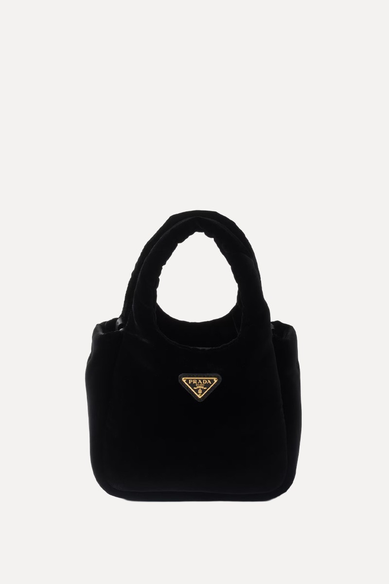Padded Velvet Mini Handbag
