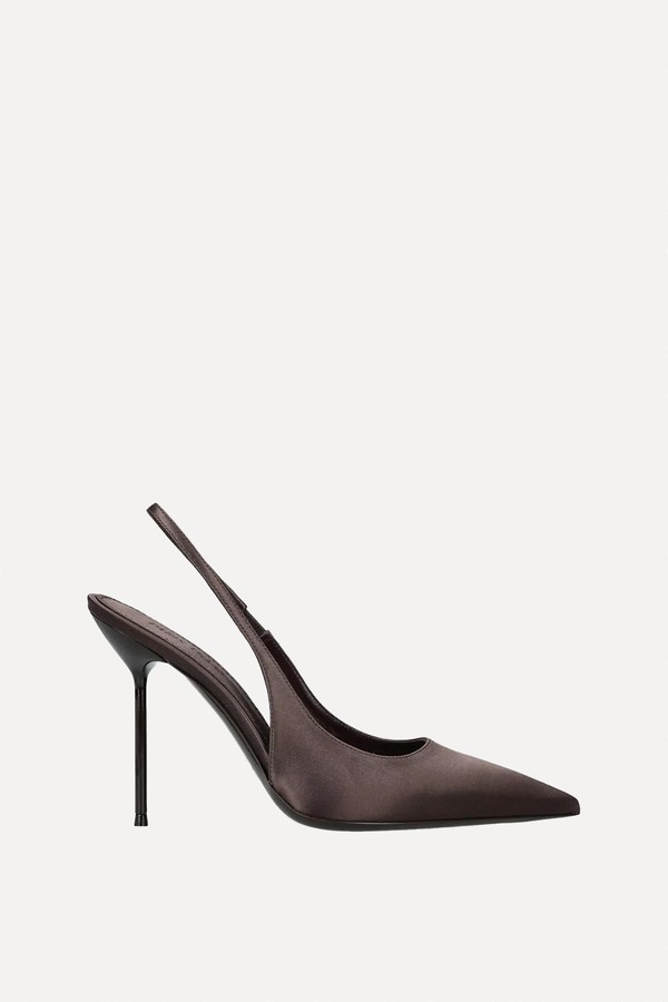 Lidia 105 Satin Slingback Courts from Paris Texas