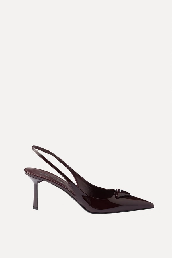 Patent Leather Slingback Pumps