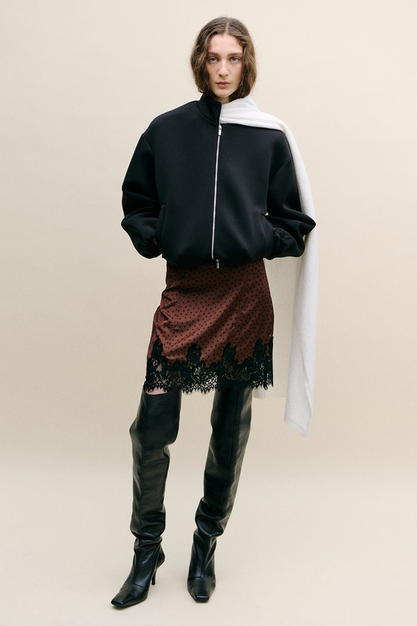 Polka Dot Slip Skirt