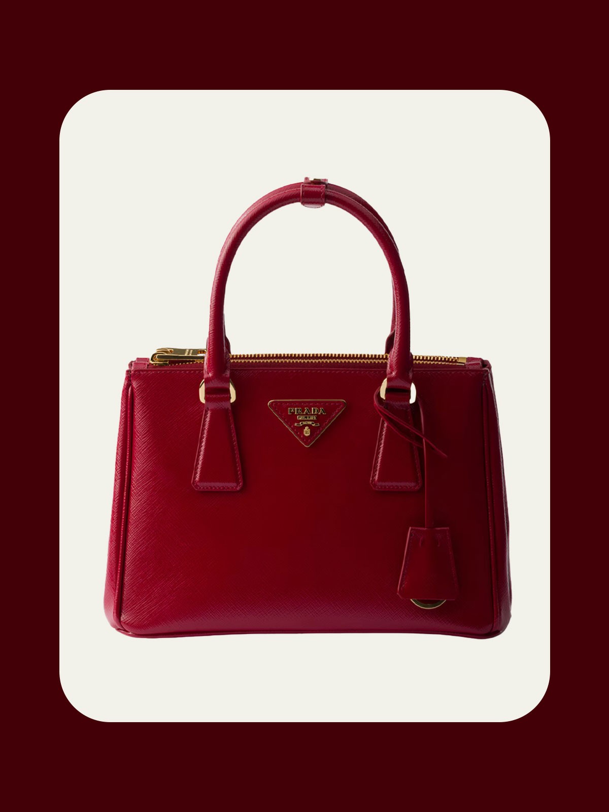 Galleria Patent Saffiano Leather Mini-Bag