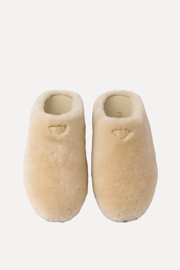 Shearling Mules from Prada