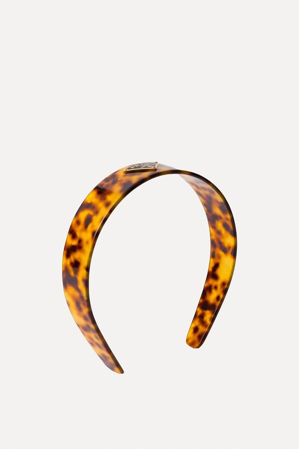 Triangle-Logo Plexiglas Headband from Prada
