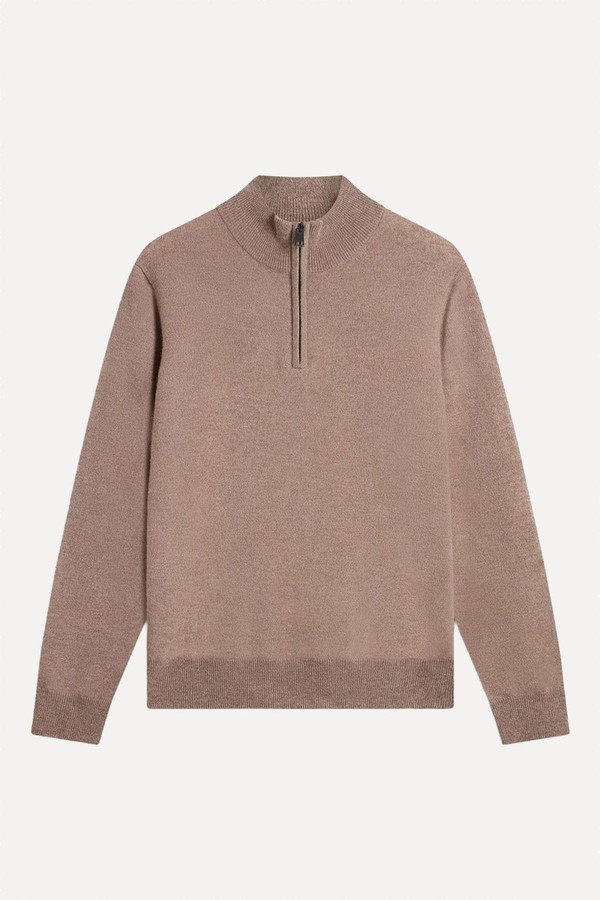 Finest Cashmere 1/4 Zip Jumper from Rise & Fall