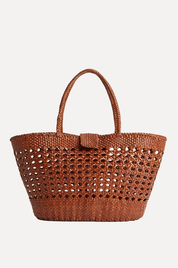 Lucine Leather Basket Bag from RIXO X Dragon Diffusion 