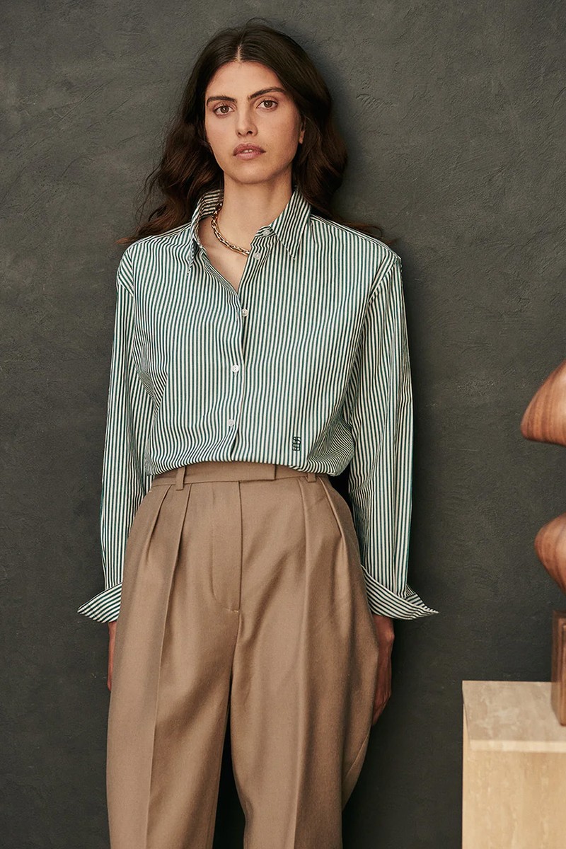 Esther Striped Cotton Poplin Shirt from SESSEI 