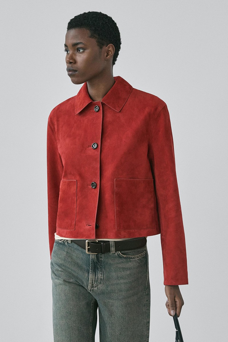 Short Suede Leather Jacket