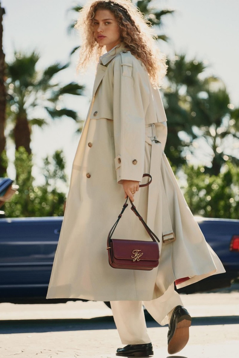 Water Repellent Twill Oversized Trench Coat