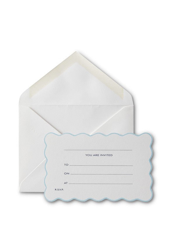 Scalloped Open Invitations