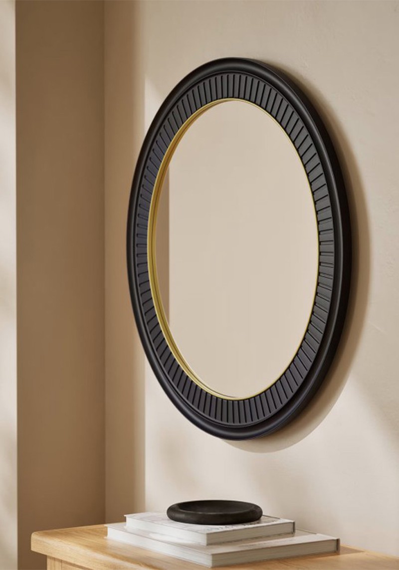 Classic Carved Round Mirror