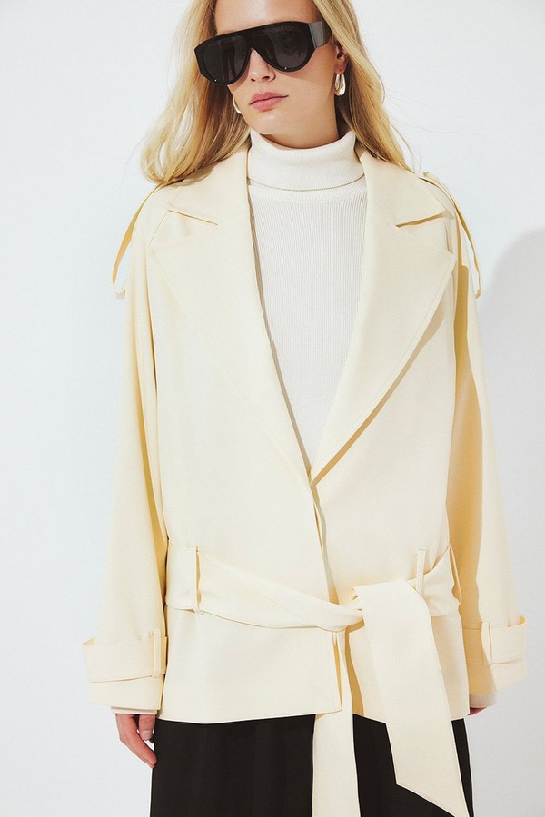 Soft Belted Midi Trenchcoat