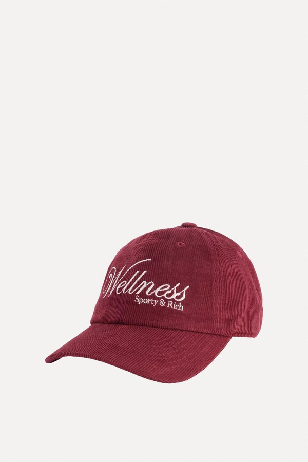 Soho Logo-Embroidered Cotton Corduroy Cap from Sporty & Rich