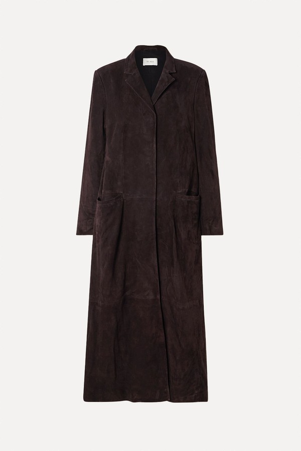 Tailored Suede Coat from St. Agni