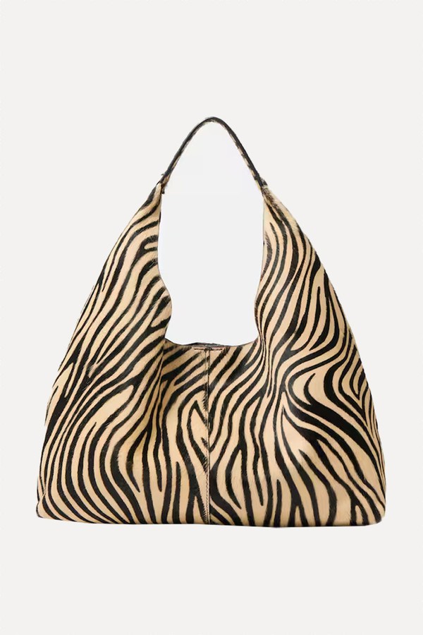 Animal-Print Leather Tote from & Other Stories