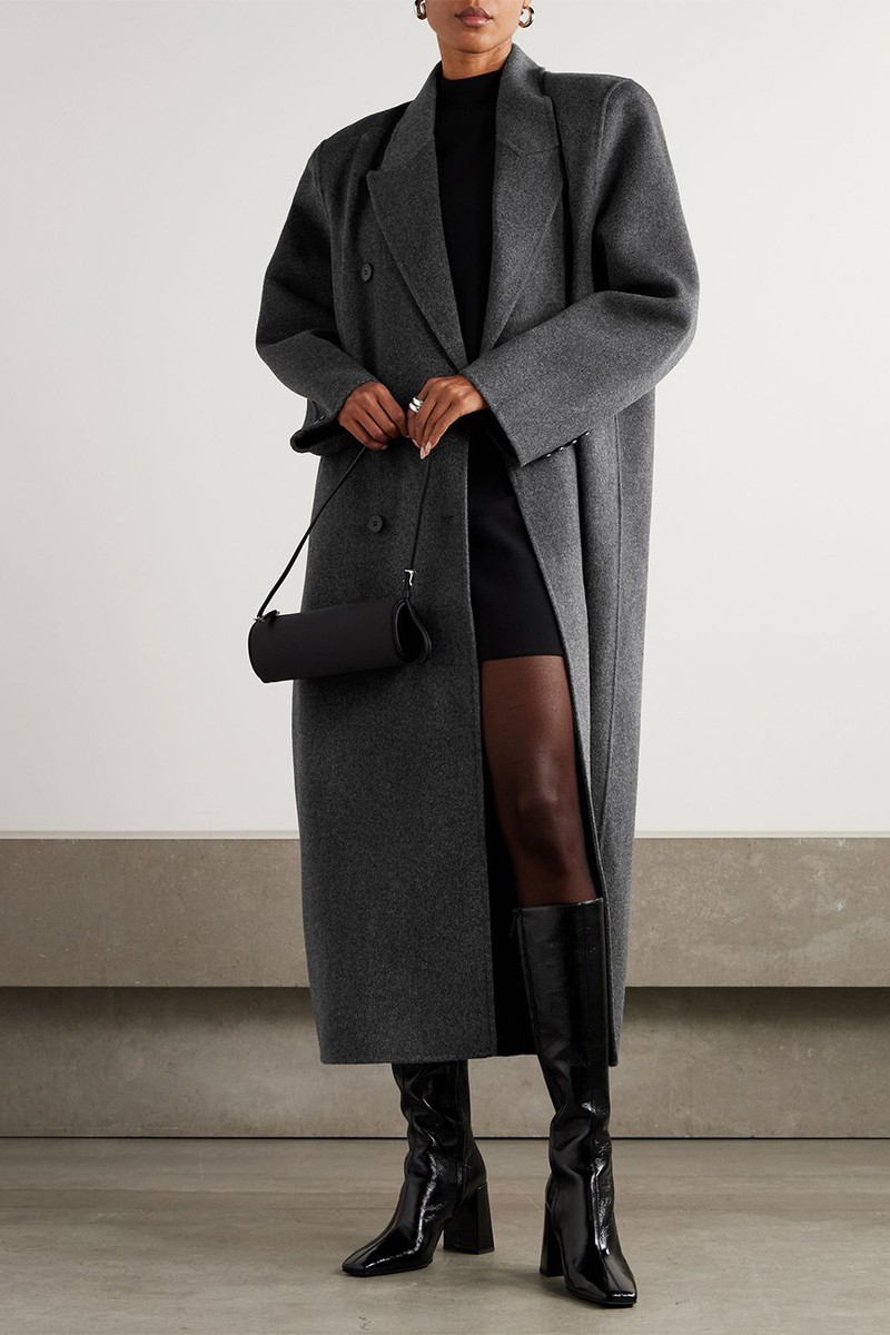 Gaia Double-Breasted Wool-Blend Coat from The Frankie Shop