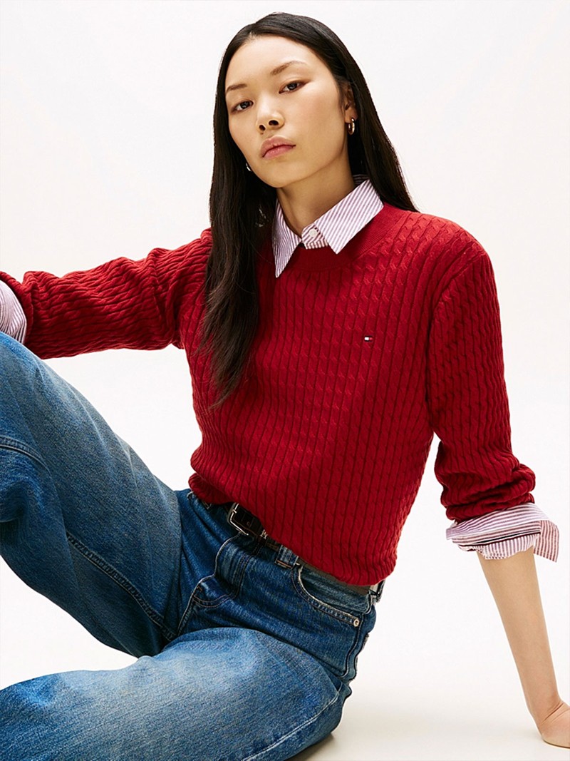 Cable Knit Crew Neck Jumper