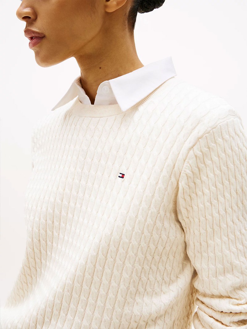 Cable Knit Crew Neck Jumper