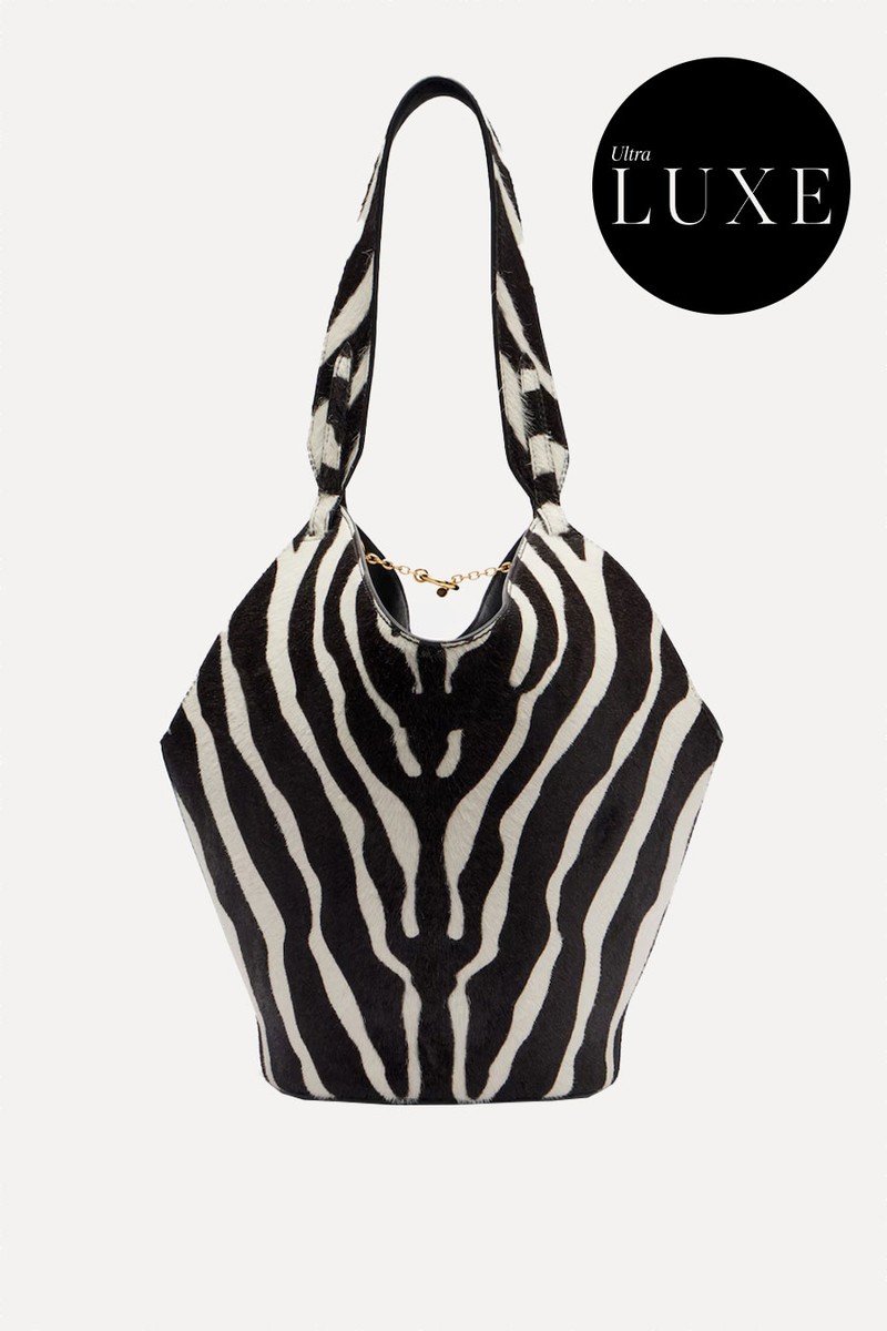 Lotus Mini Calf Hair & Suede Tote Bag from Khaite 