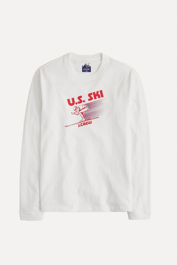 Long-Sleeve Premium-Weight Graphic T-Shirt from J.Crew