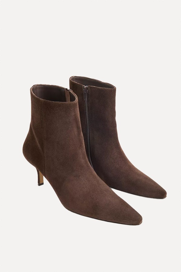 Pointed Suede Heeled Boots from Whistles