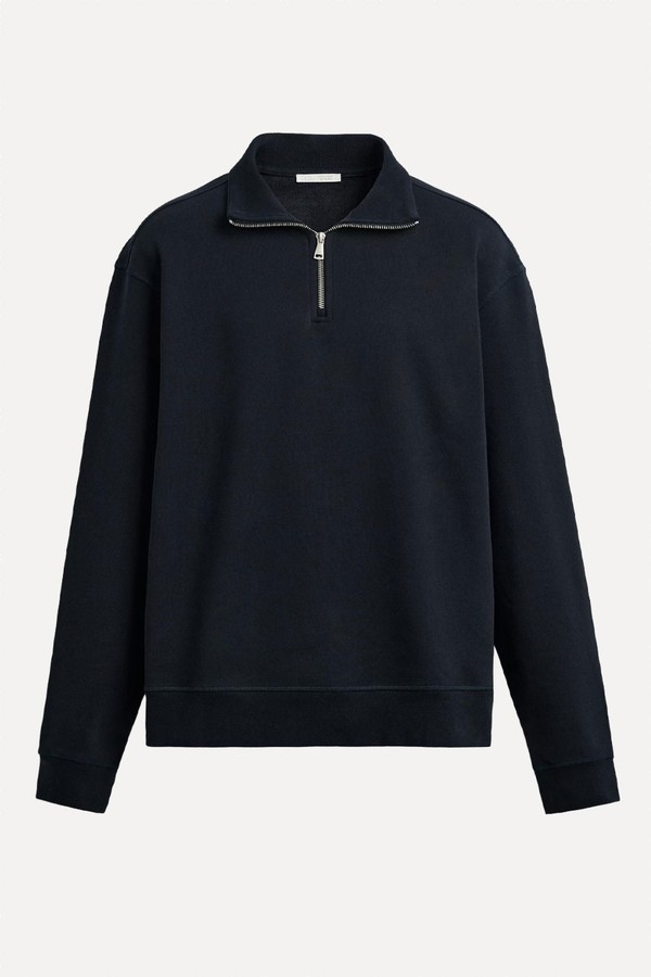 Basic Quarter-Zip Sweatshirt