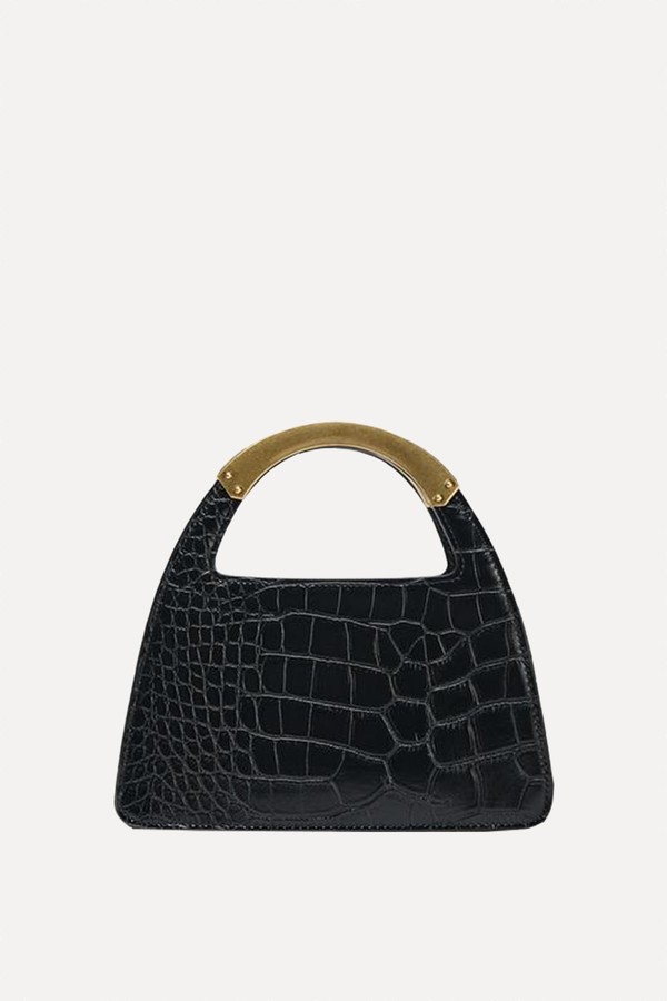City Bag With Metal Handle from Zara