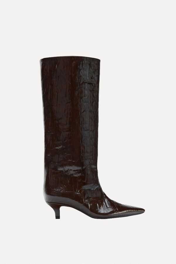 Kitten Heel Boots from ZARA