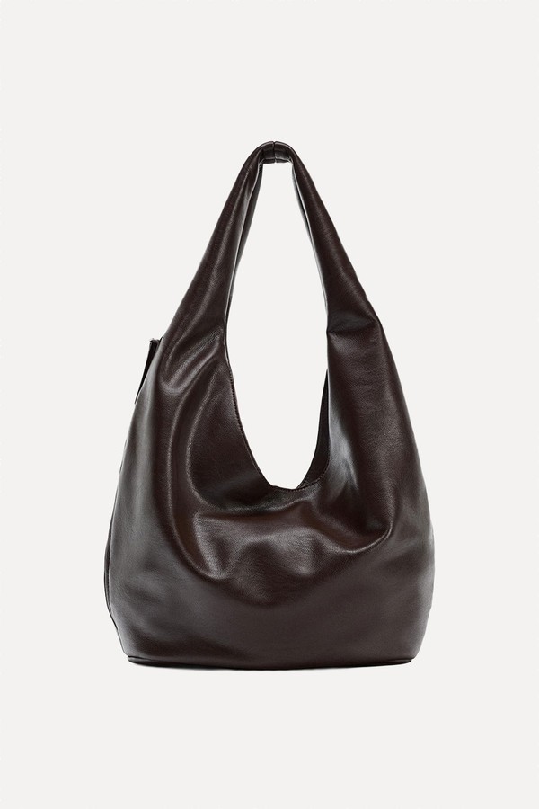 Maxi Bucket Bag With Side Zip