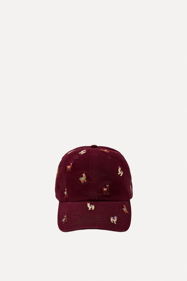 Twill Cap With Embroidery from ZARA