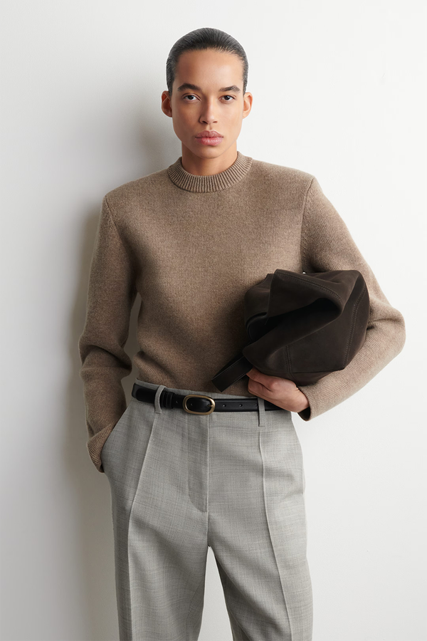 Sculpted-Shoulder Merino Wool Jumper from COS
