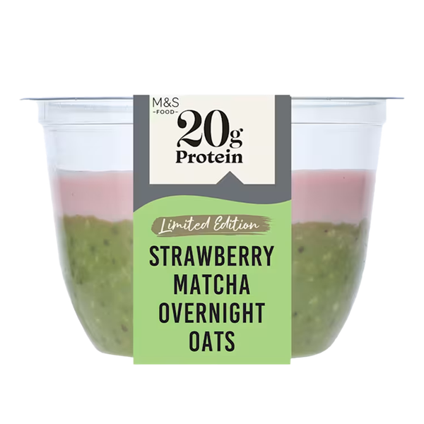 Strawberry Matcha Overnight Oats