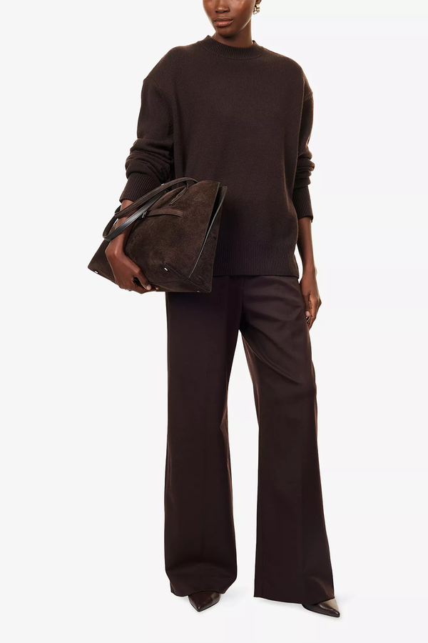 Rafaela Padded-Shoulders Wool & Cashmere Jumper from The Frankie Shop